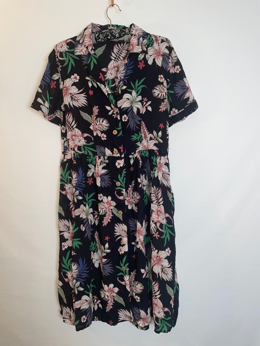 Mango MNG Casual Floral Button-up Dress - Size M - Fun!